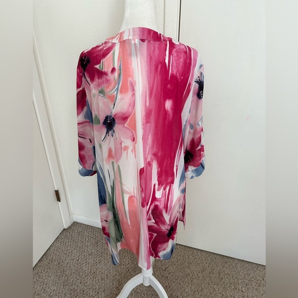 Catherines Kimono Sleeve Floral Plus Size 1X 18/20W - Picture 6 of 7